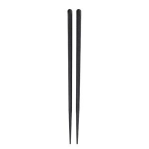 Paire de baguettes japonaises Meiji noires vue sur fond blanc