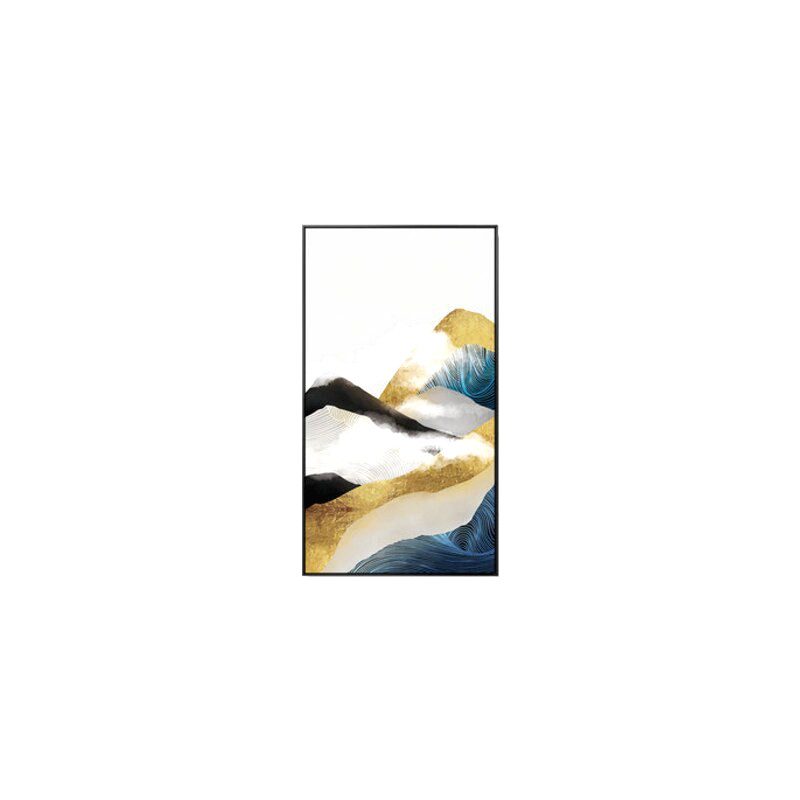 Affiche Montagne dorée modèle A, format vertical sur fond blanc