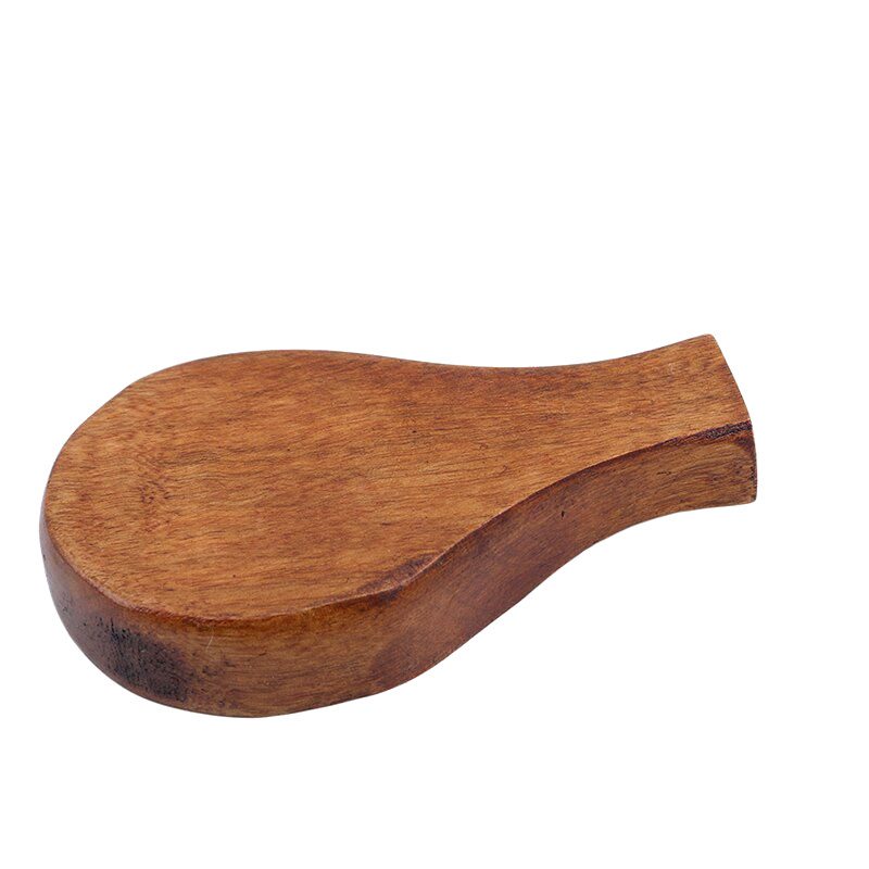 Coupelle à sauce et support baguettes en bois de profil, fond blanc